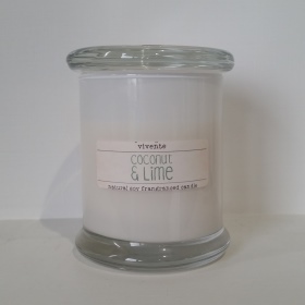 Libby Large Glass Lid soy fragranced candle