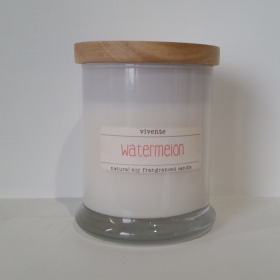 Libby Large wood lid soy fragranced candle