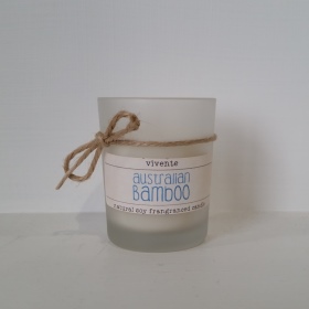 Small Frosted Glass fragranced candle